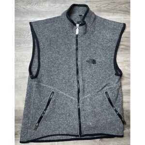 Vintage The North Face Mens Fleece Vest Size XS Gray Made in USA Streetwear